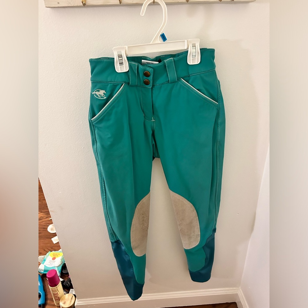 Teal Piper smart pack breeches SIZE 22